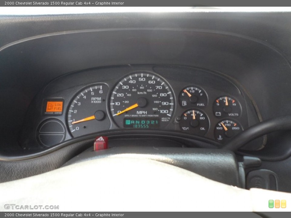 Graphite Interior Gauges for the 2000 Chevrolet Silverado 1500 Regular Cab 4x4 #51438735