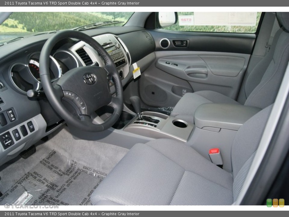 Graphite Gray Interior Photo for the 2011 Toyota Tacoma V6 TRD Sport Double Cab 4x4 #51441489