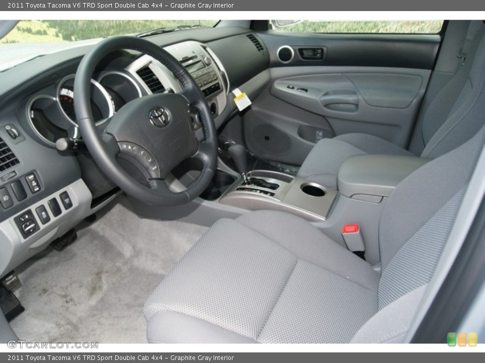 Graphite Gray Interior Photo for the 2011 Toyota Tacoma V6 TRD Sport Double Cab 4x4 #51441693