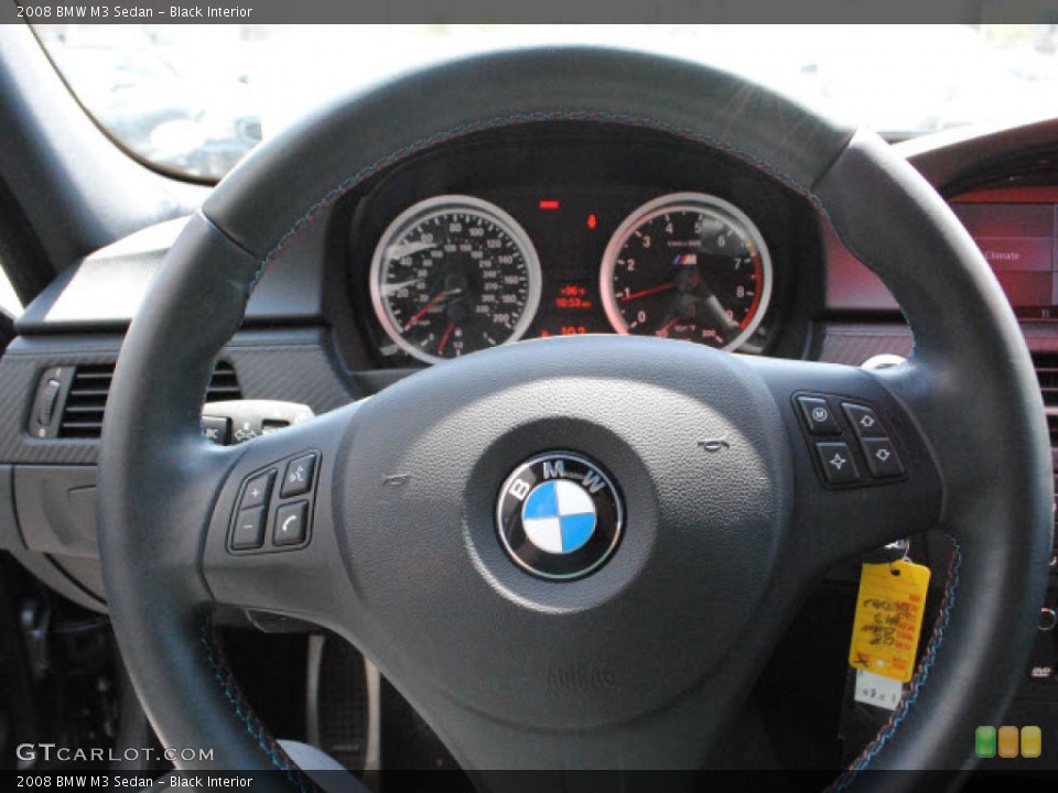 Black Interior Steering Wheel for the 2008 BMW M3 Sedan #51442191