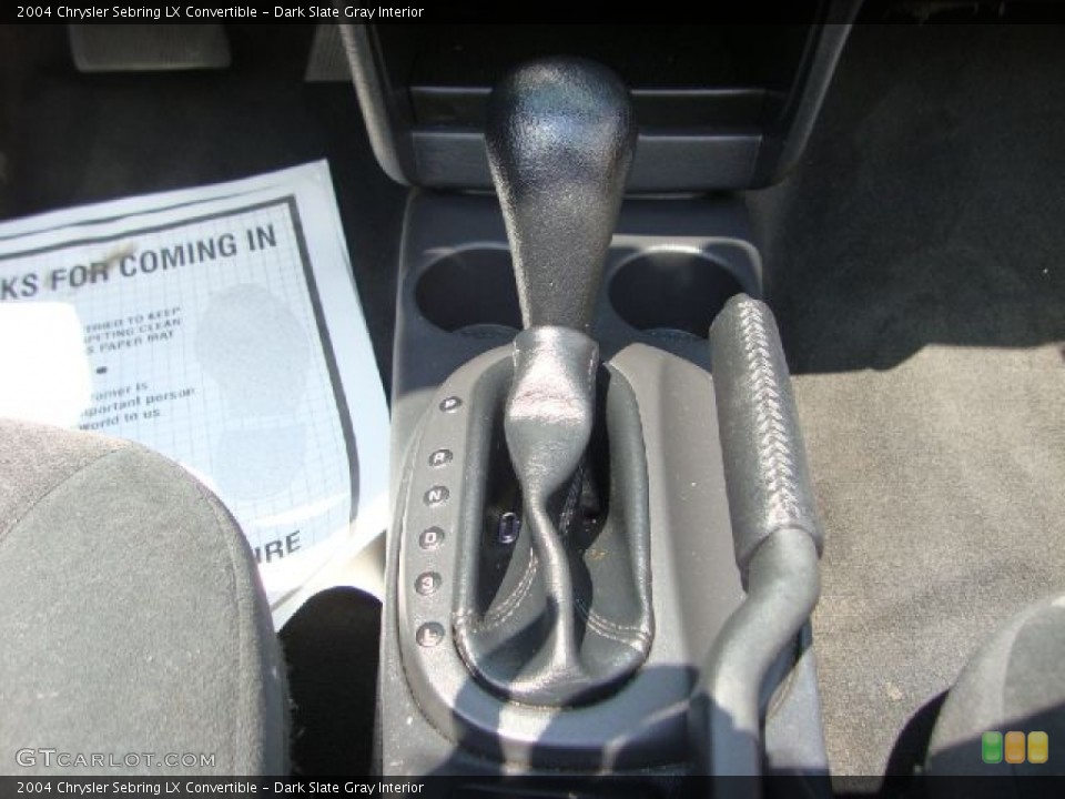 Dark Slate Gray Interior Transmission for the 2004 Chrysler Sebring LX Convertible #51443548