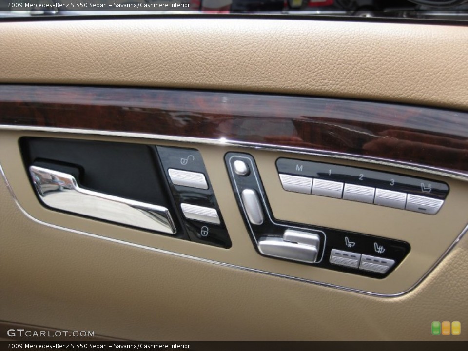 Savanna/Cashmere Interior Controls for the 2009 Mercedes-Benz S 550 Sedan #51449775