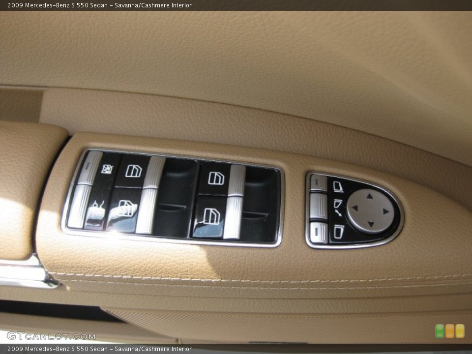 Savanna/Cashmere Interior Controls for the 2009 Mercedes-Benz S 550 Sedan #51449790