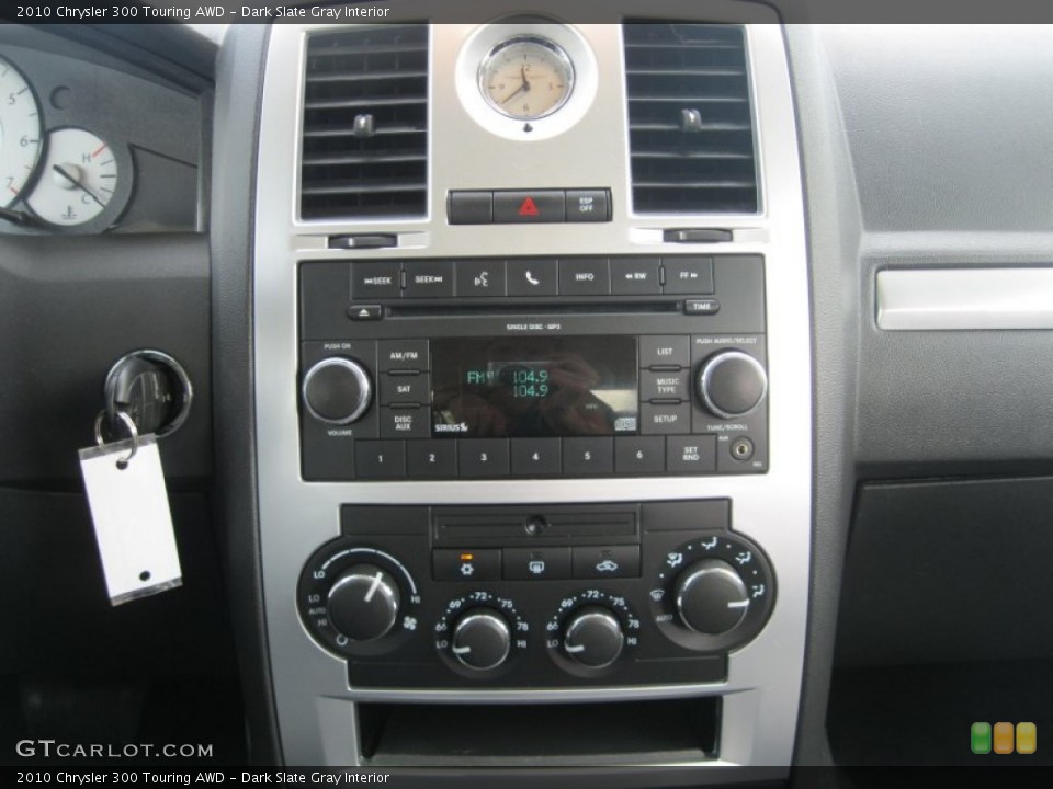 Dark Slate Gray Interior Controls for the 2010 Chrysler 300 Touring AWD #51450273