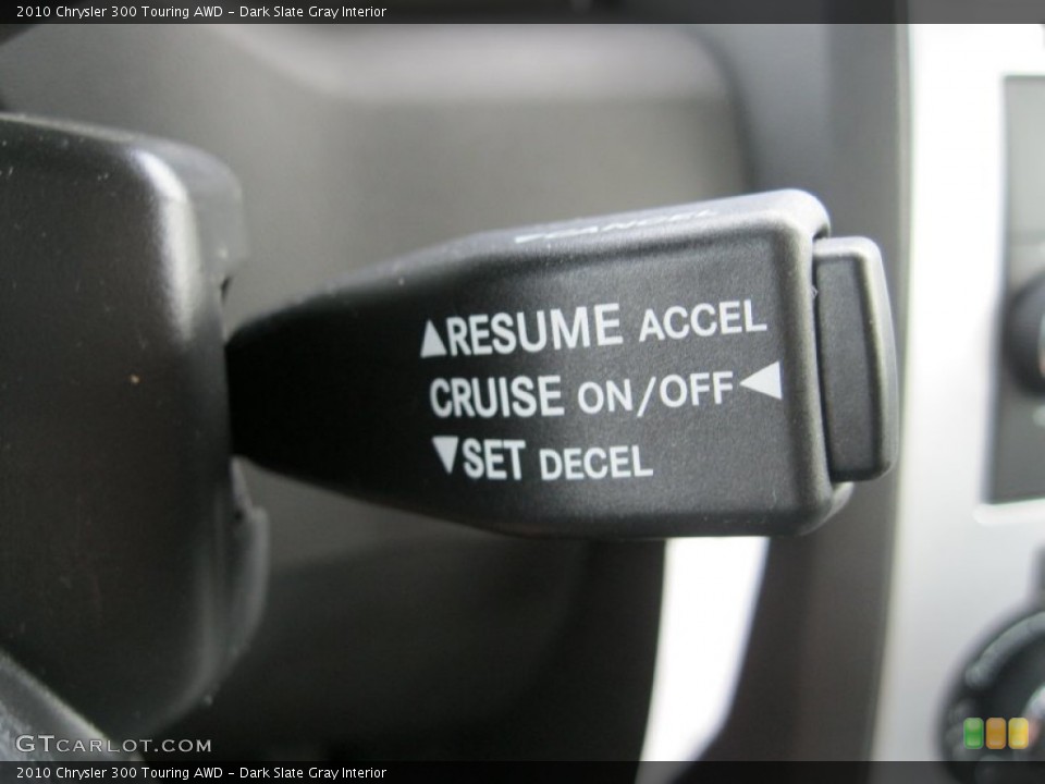 Dark Slate Gray Interior Controls for the 2010 Chrysler 300 Touring AWD #51450291