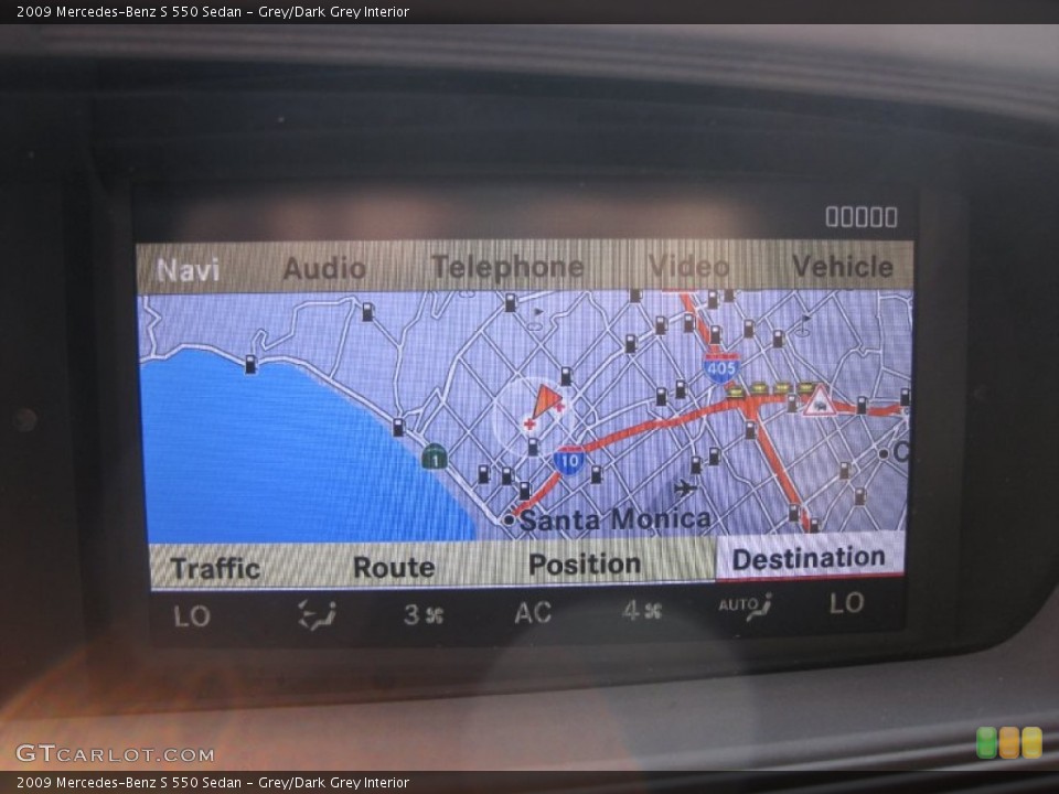 Grey/Dark Grey Interior Navigation for the 2009 Mercedes-Benz S 550 Sedan #51450966