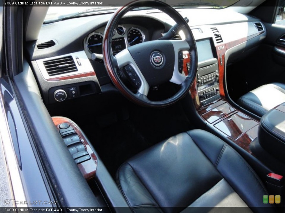 Ebony/Ebony Interior Dashboard for the 2009 Cadillac Escalade EXT AWD #51450978
