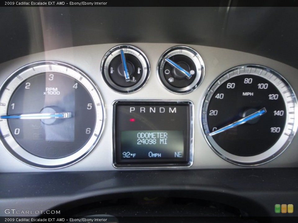 Ebony/Ebony Interior Gauges for the 2009 Cadillac Escalade EXT AWD #51451521