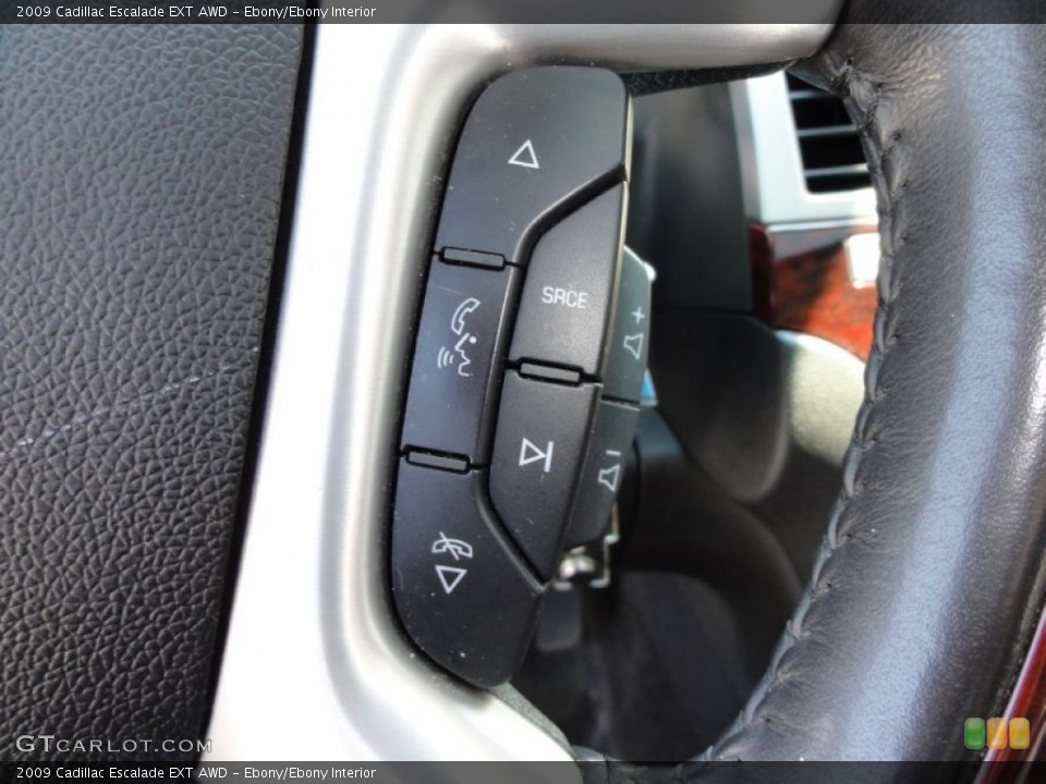 Ebony/Ebony Interior Controls for the 2009 Cadillac Escalade EXT AWD #51451566