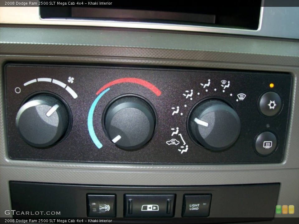 Khaki Interior Controls for the 2008 Dodge Ram 2500 SLT Mega Cab 4x4 #51452649