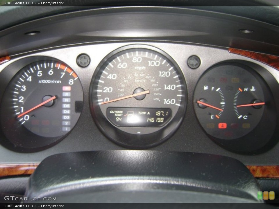 Ebony Interior Gauges for the 2000 Acura TL 3.2 #51453457