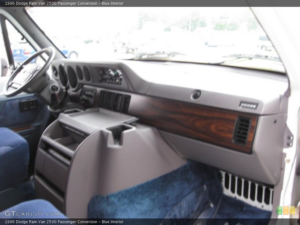 Blue Interior Dashboard for the 1996 Dodge Ram Van 2500 Passenger Conversion #51455751