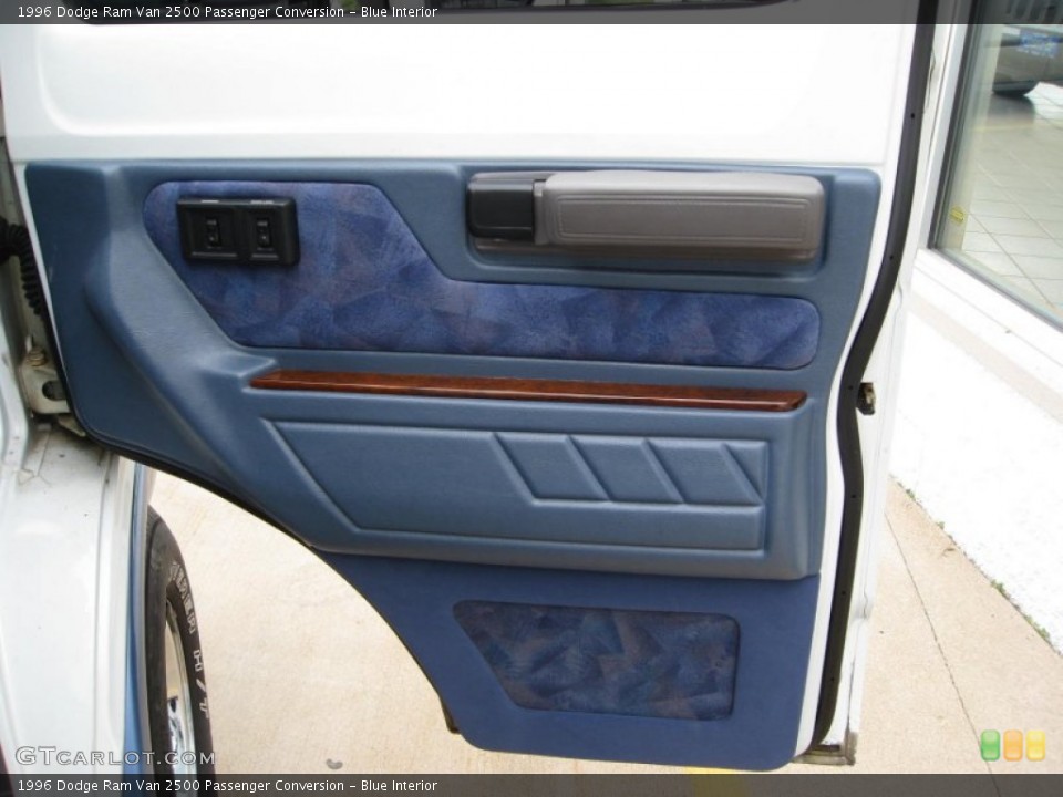 Blue Interior Door Panel for the 1996 Dodge Ram Van 2500 Passenger Conversion #51455766