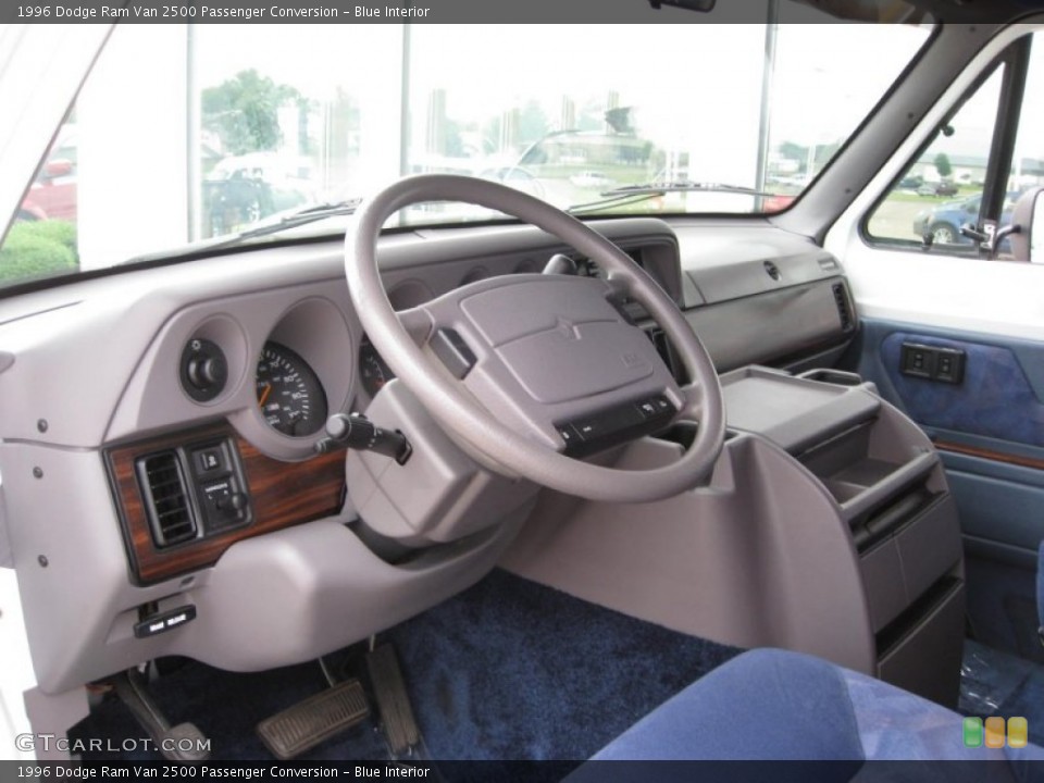 Blue Interior Dashboard for the 1996 Dodge Ram Van 2500 Passenger Conversion #51455841