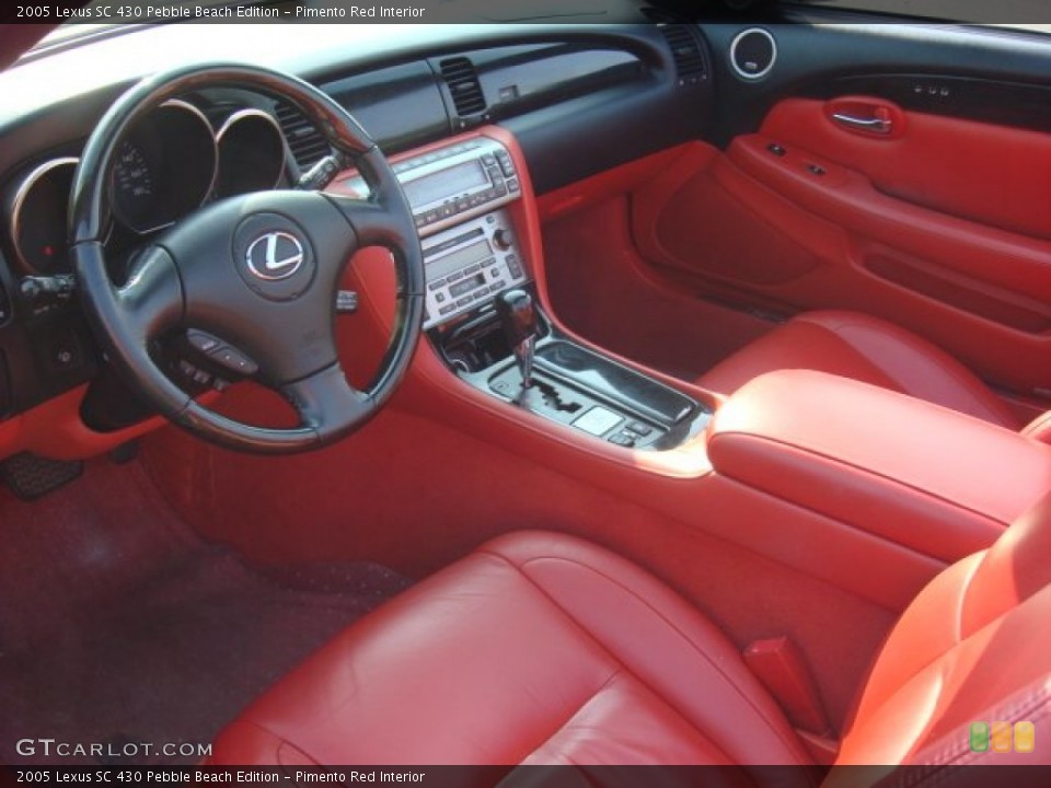 Pimento Red 2005 Lexus SC Interiors