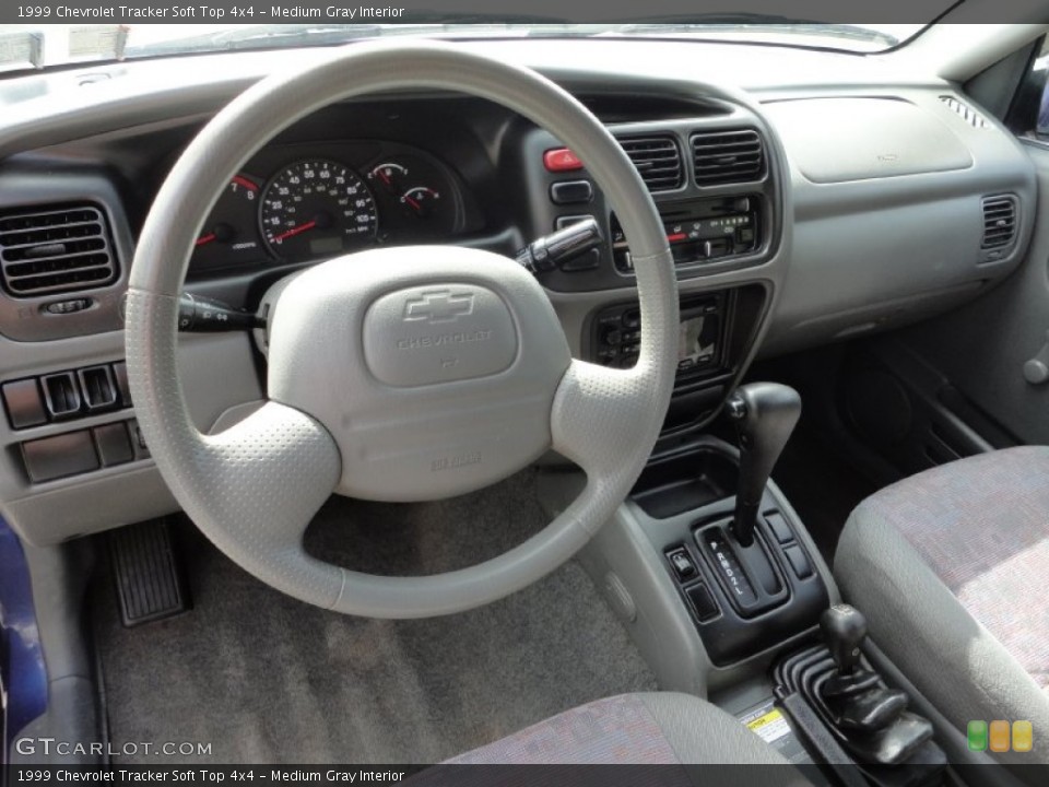 Medium Gray Interior Dashboard for the 1999 Chevrolet Tracker Soft Top 4x4 #51458748