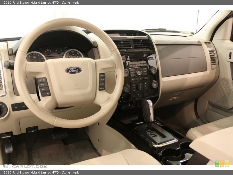Stone Interior Dashboard for the 2010 Ford Escape Hybrid Limited 4WD #51458856