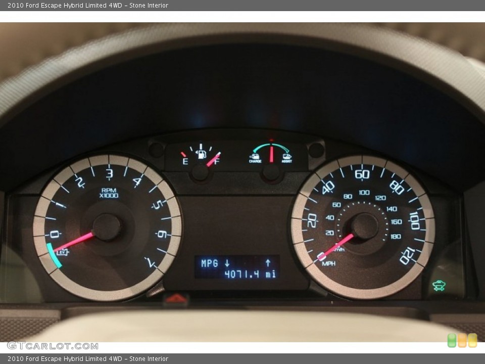 Stone Interior Gauges for the 2010 Ford Escape Hybrid Limited 4WD #51458886