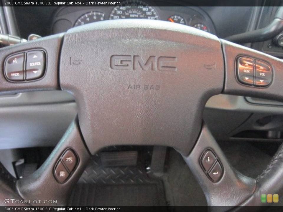Dark Pewter Interior Steering Wheel for the 2005 GMC Sierra 1500 SLE Regular Cab 4x4 #51459585