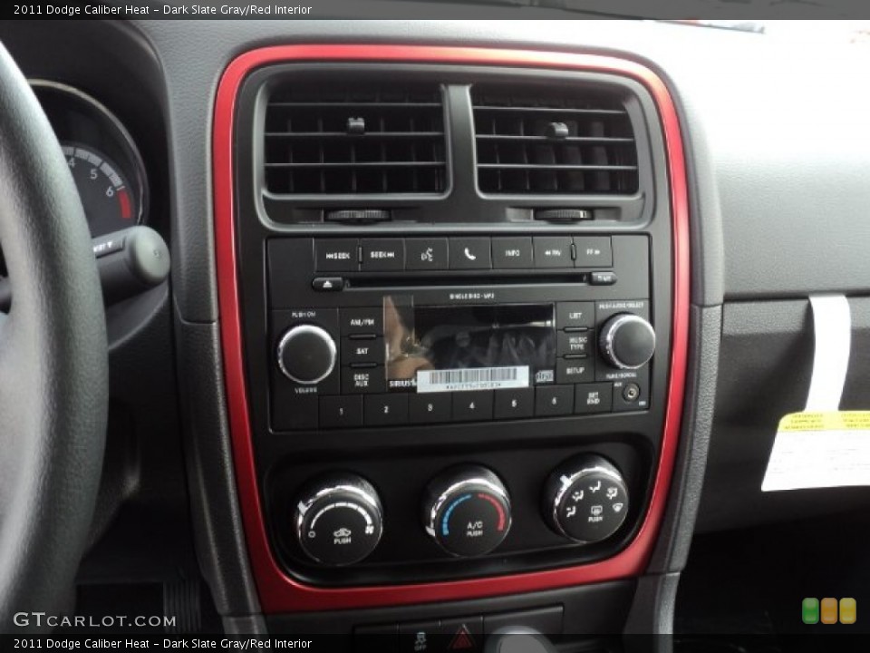 Dark Slate Gray/Red Interior Controls for the 2011 Dodge Caliber Heat #51460380