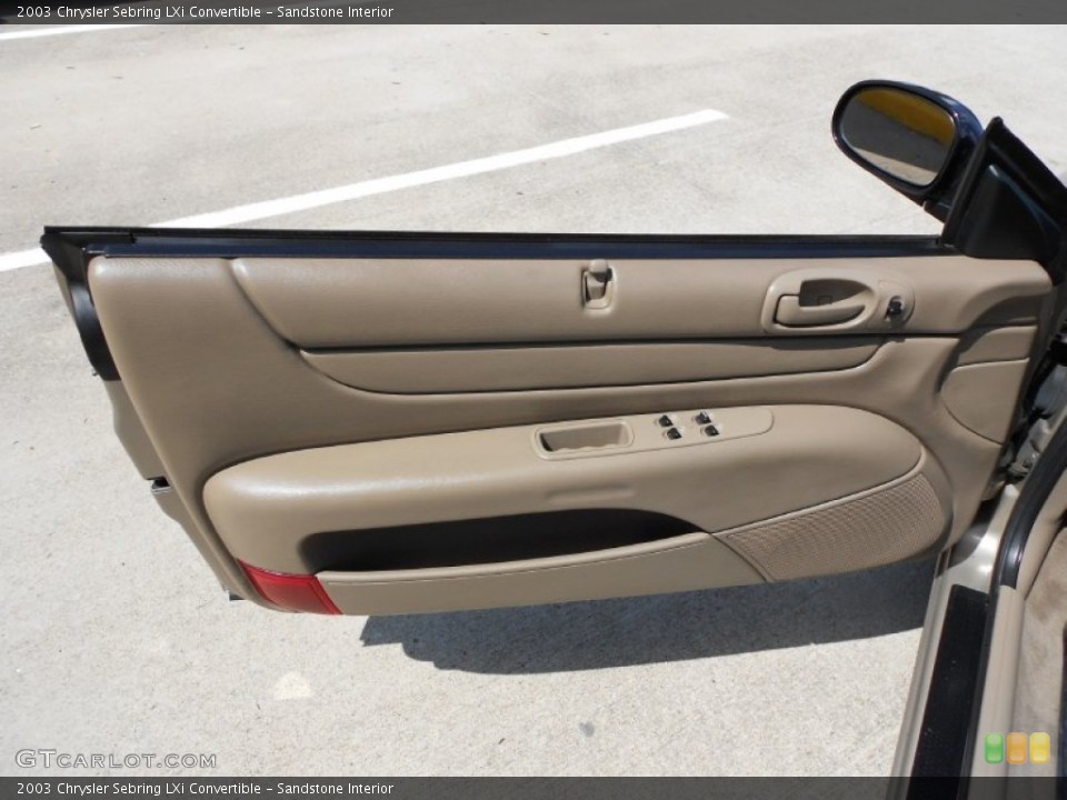 Sandstone Interior Door Panel for the 2003 Chrysler Sebring LXi Convertible #51462702