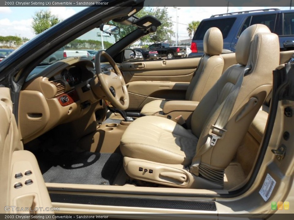 Sandstone Interior Photo for the 2003 Chrysler Sebring LXi Convertible #51462723