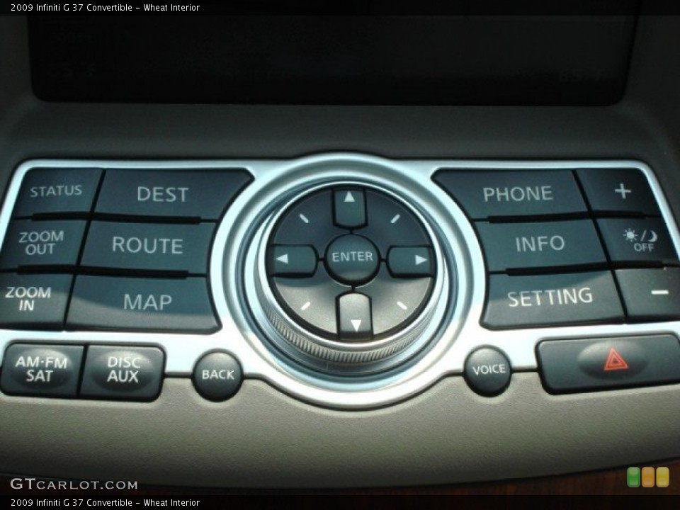 Wheat Interior Controls for the 2009 Infiniti G 37 Convertible #51462972