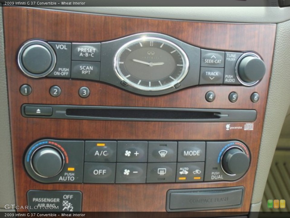 Wheat Interior Controls for the 2009 Infiniti G 37 Convertible #51462987