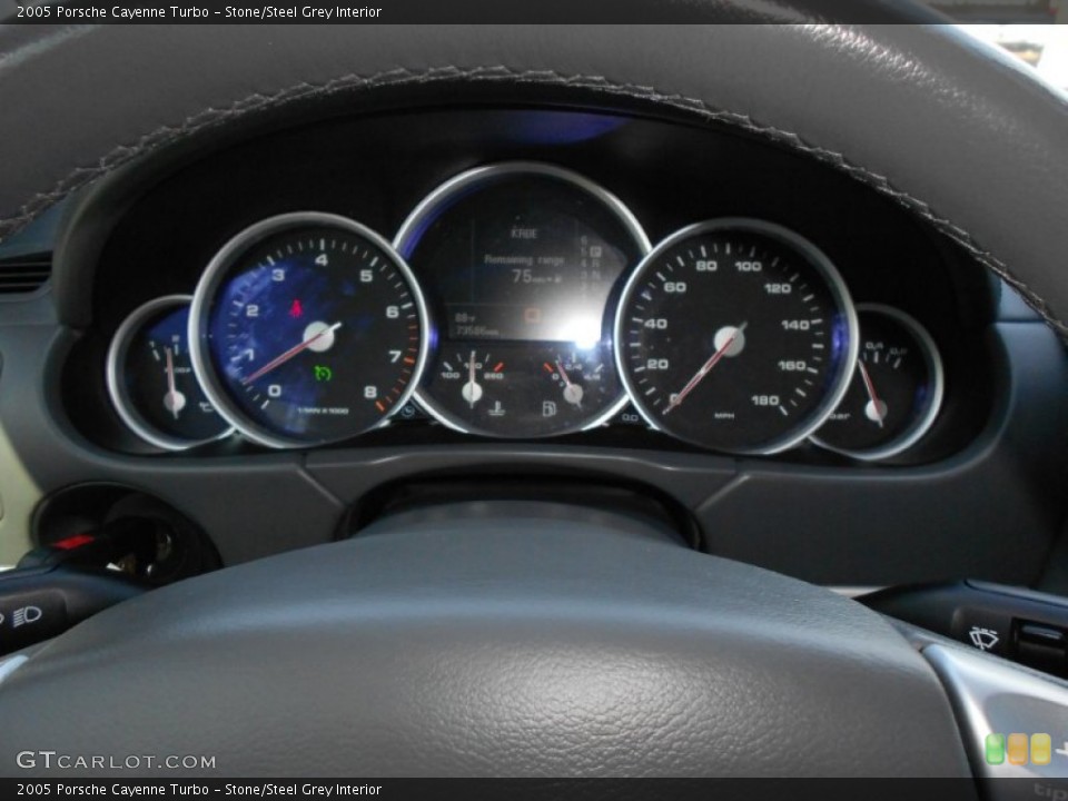 Stone/Steel Grey Interior Gauges for the 2005 Porsche Cayenne Turbo #51463329