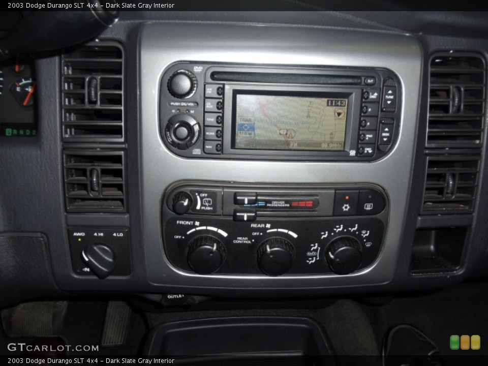 Dark Slate Gray Interior Controls for the 2003 Dodge Durango SLT 4x4 #51464613