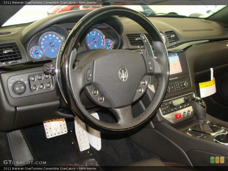 Nero Interior Steering Wheel for the 2011 Maserati GranTurismo Convertible GranCabrio #51465345