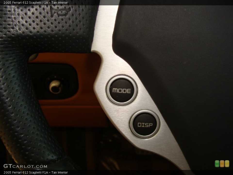 Tan Interior Controls for the 2005 Ferrari 612 Scaglietti F1A #51466509