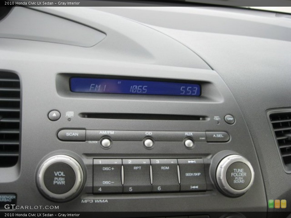 Gray Interior Controls for the 2010 Honda Civic LX Sedan #51468555