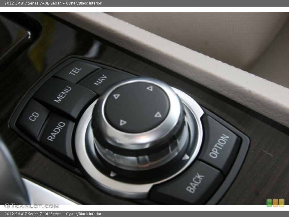Oyster/Black Interior Controls for the 2012 BMW 7 Series 740Li Sedan #51470835