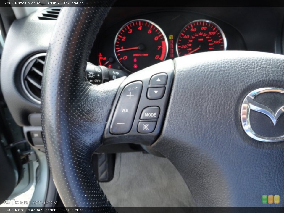 Black Interior Controls for the 2003 Mazda MAZDA6 i Sedan #51471333