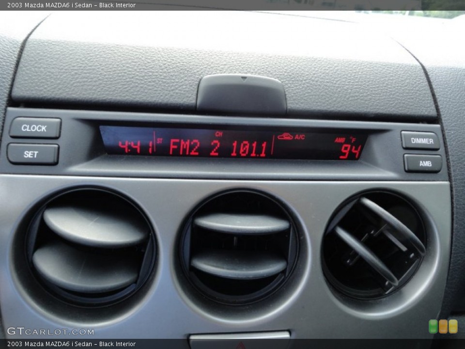 Black Interior Controls for the 2003 Mazda MAZDA6 i Sedan #51471381