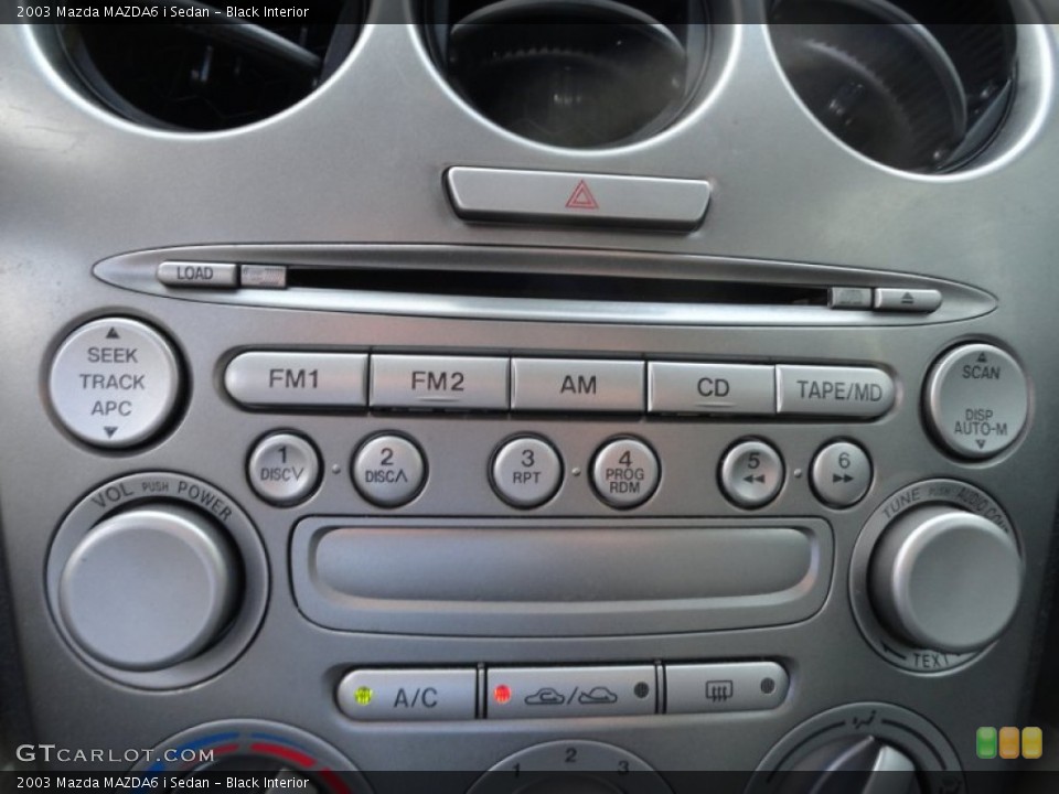 Black Interior Controls for the 2003 Mazda MAZDA6 i Sedan #51471393