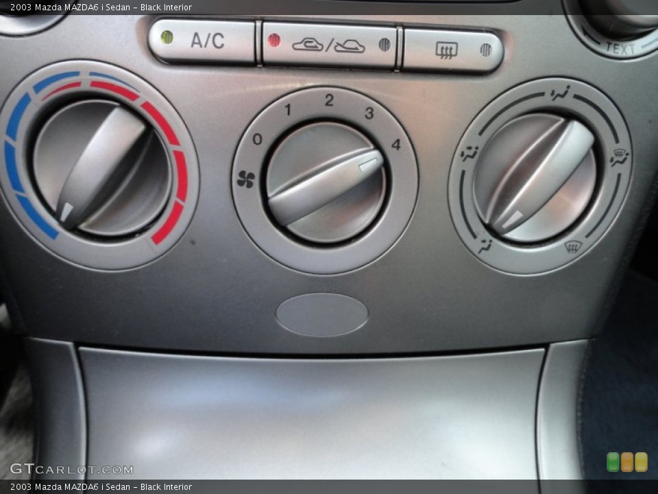 Black Interior Controls for the 2003 Mazda MAZDA6 i Sedan #51471402
