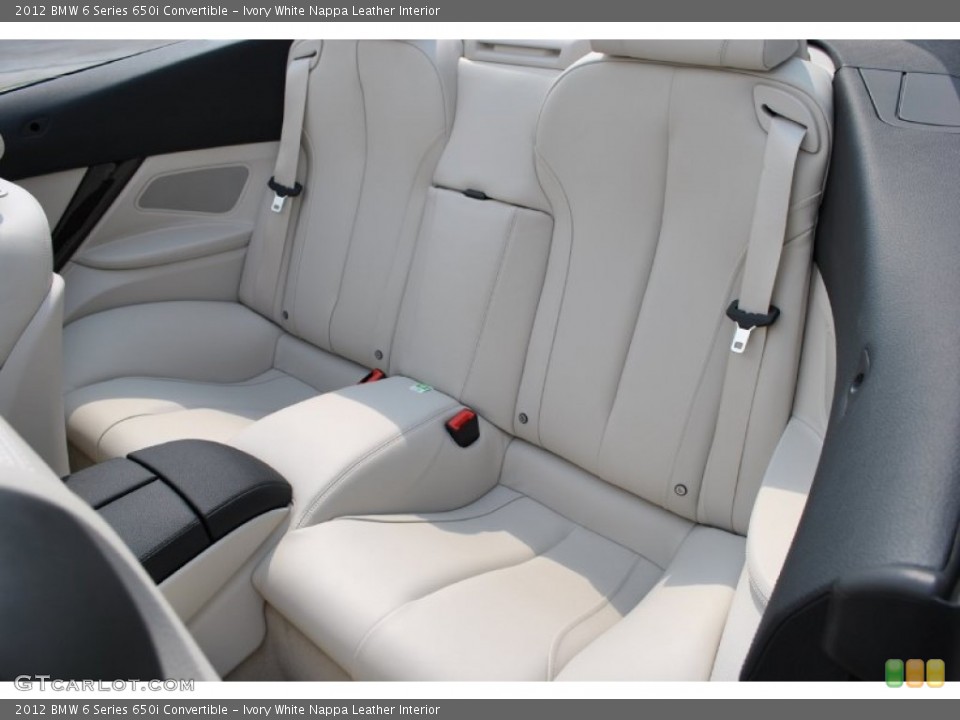 Ivory White Nappa Leather Interior Photo for the 2012 BMW 6 Series 650i Convertible #51472113