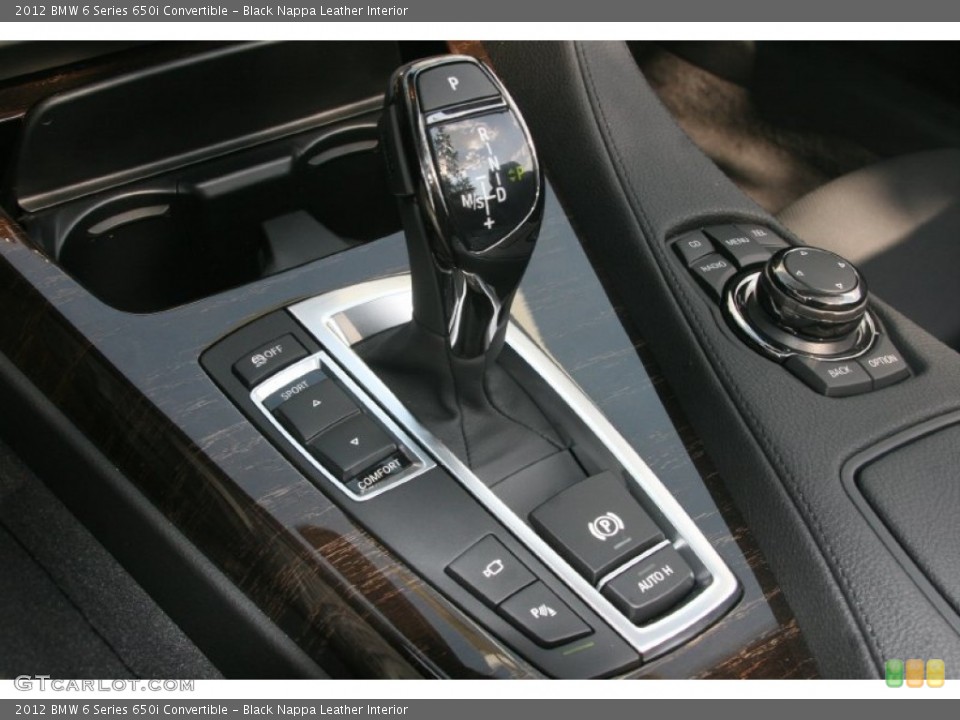 Black Nappa Leather Interior Transmission for the 2012 BMW 6 Series 650i Convertible #51472362