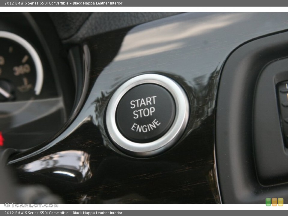 Black Nappa Leather Interior Controls for the 2012 BMW 6 Series 650i Convertible #51472380