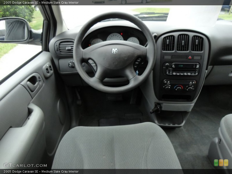 Medium Slate Gray Interior Dashboard for the 2005 Dodge Caravan SE #51476229