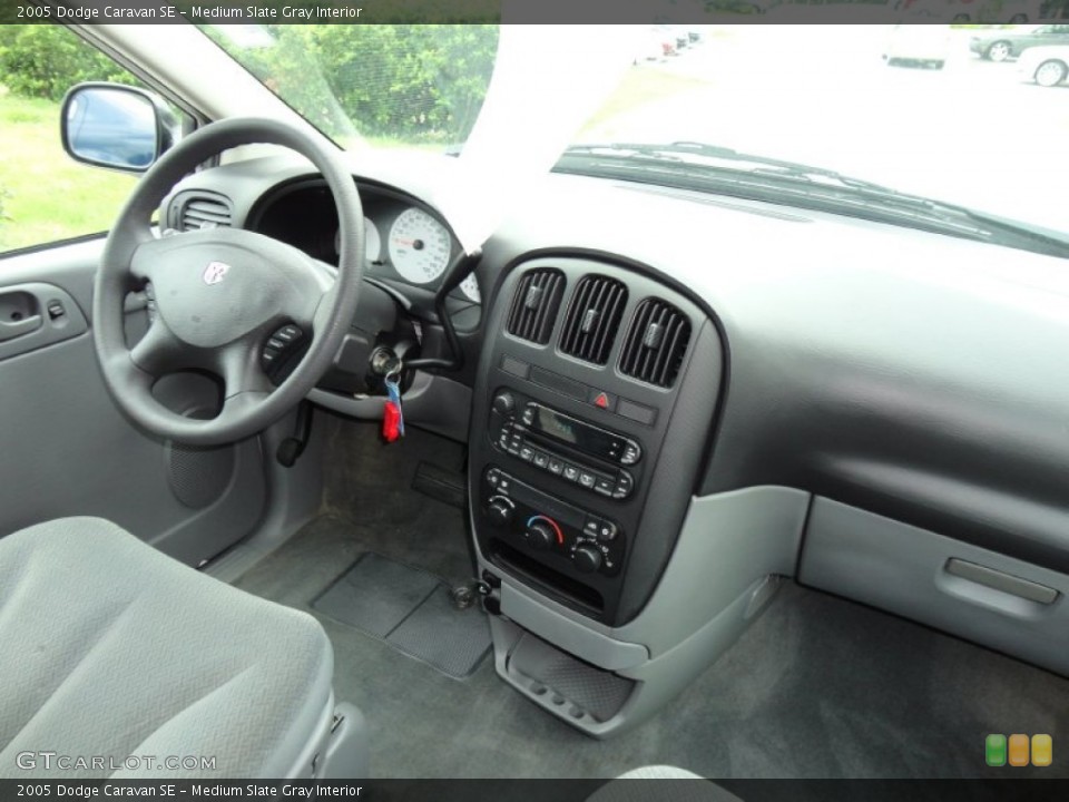 Medium Slate Gray Interior Dashboard for the 2005 Dodge Caravan SE #51476289