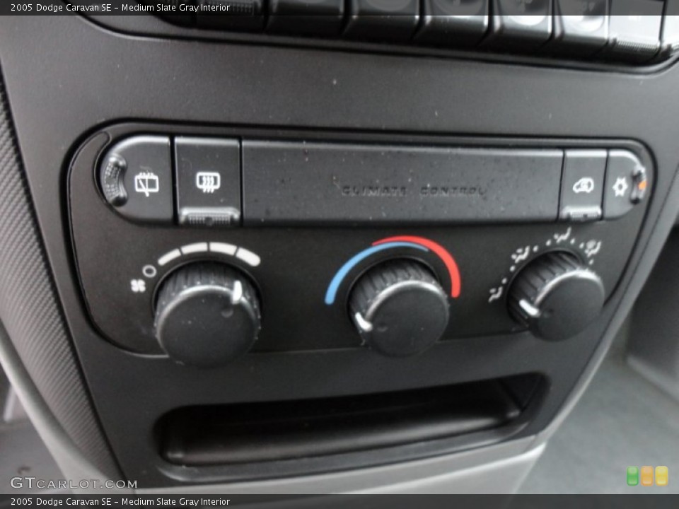 Medium Slate Gray Interior Controls for the 2005 Dodge Caravan SE #51476413