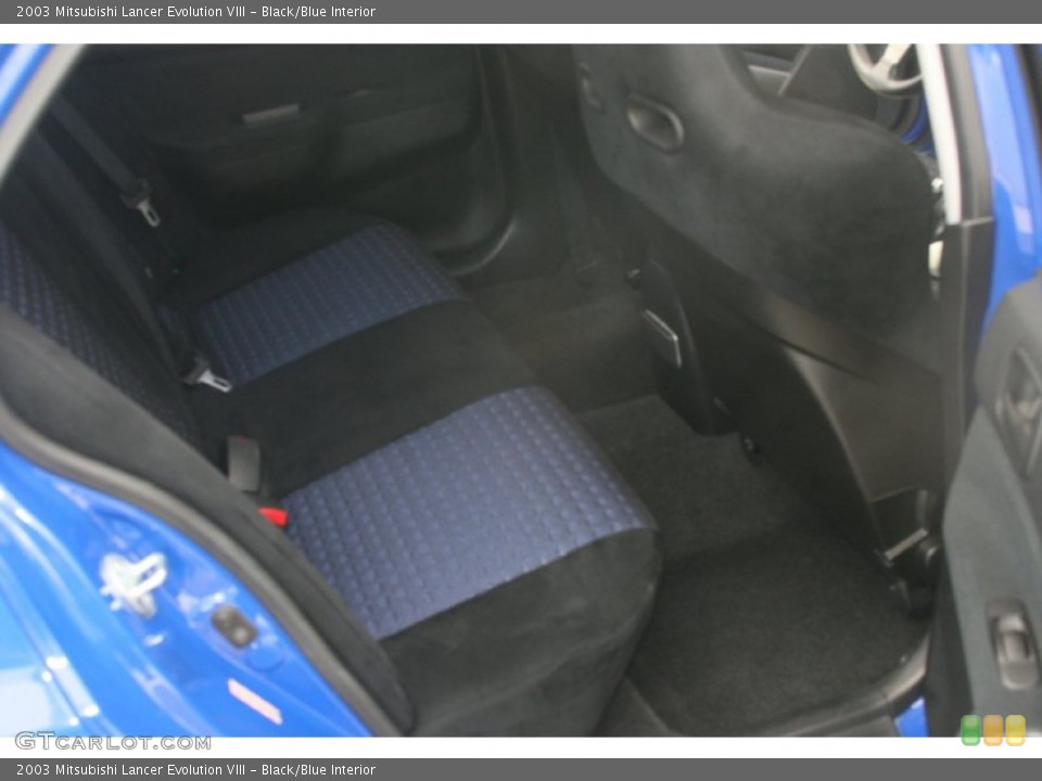 Black/Blue Interior Photo for the 2003 Mitsubishi Lancer Evolution VIII #51476742