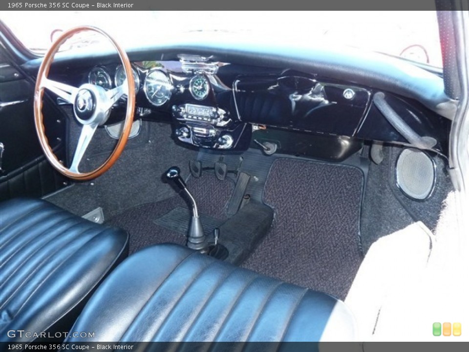 Black Interior Dashboard for the 1965 Porsche 356 SC Coupe #51479866