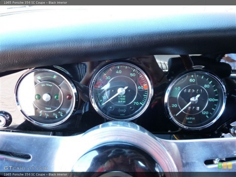 Black Interior Gauges for the 1965 Porsche 356 SC Coupe #51479878