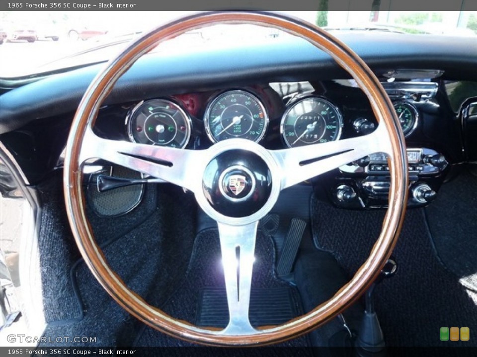 Black Interior Steering Wheel for the 1965 Porsche 356 SC Coupe #51479899