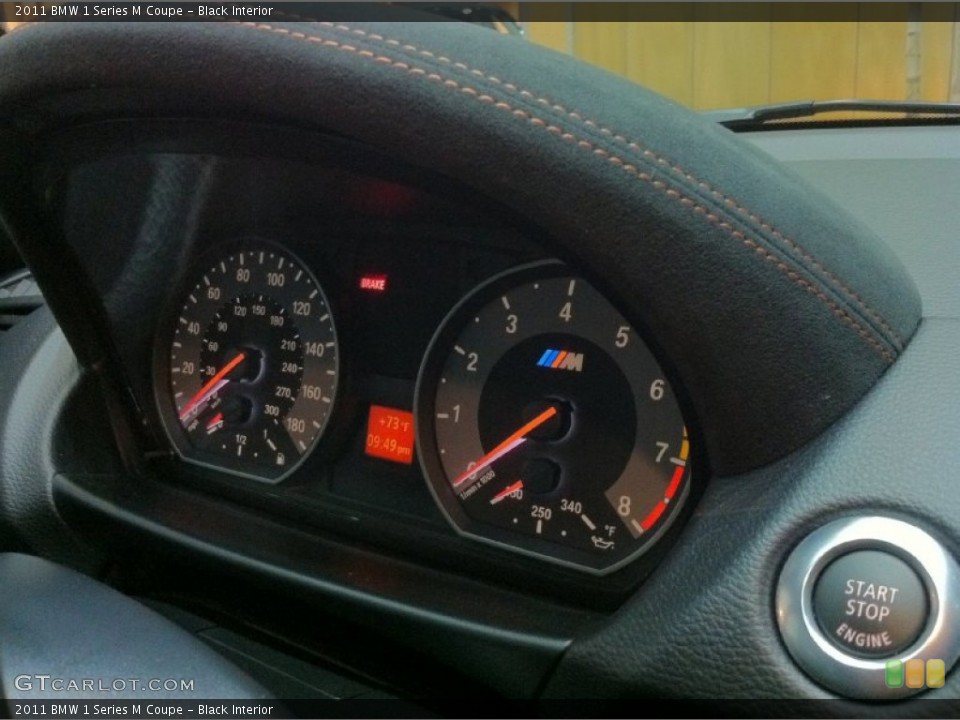 Black Interior Gauges for the 2011 BMW 1 Series M Coupe #51480271