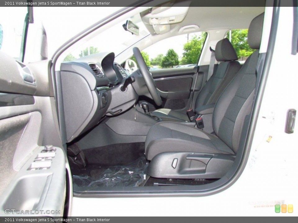 Titan Black Interior Photo for the 2011 Volkswagen Jetta S SportWagen #51480478